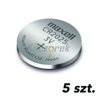 Bateria Maxell - CR2025 - 5 szt. - blister