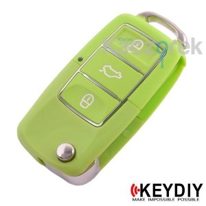 Keydiy 407 - B01-3 Lux Zielony - klucz surowy