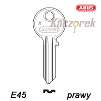 Abus 023 - klucz surowy - do wkładek E45 - prawy
