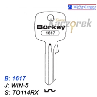 KMB053 - klucz surowy - Borkey 1617