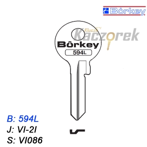 KMB049 - klucz surowy - Borkey 594L
