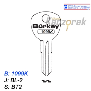 KMB052 - klucz surowy - Borkey 1099K