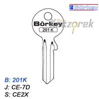KMB001 - klucz surowy - Borkey 201K