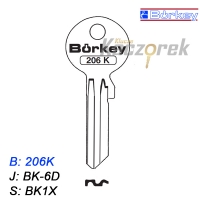 KMB002 - klucz surowy - Borkey 206K