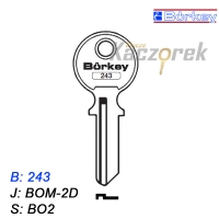 KMB003 - klucz surowy - Borkey 243