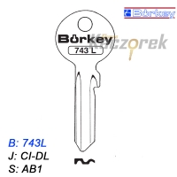 KMB007 - klucz surowy - Borkey 743L