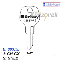 KMB008 - klucz surowy - Borkey 883,5L