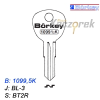 KMB013 - klucz surowy - Borkey 1099,5K