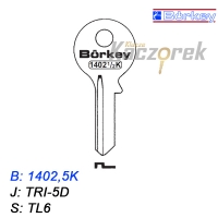 KMB016 - klucz surowy - Borkey 1402,5K