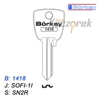 KMB020 - klucz surowy - Borkey 1418