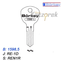 KMB025 - klucz surowy - Borkey 1598,5