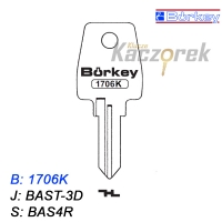 KMB028 - klucz surowy - Borkey 1706K