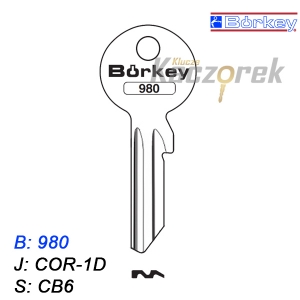 KMB009 - klucz surowy - Borkey 980