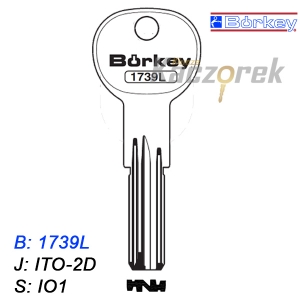 KMB030 - klucz surowy - Borkey 1739L