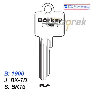 KMB042 - klucz surowy - Borkey 1900