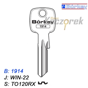 KMB044 - klucz surowy - Borkey 1914