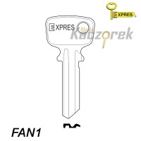 Expres 053 - klucz surowy mosiężny - FAN1