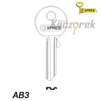 Expres 124 - klucz surowy mosiężny - AB3