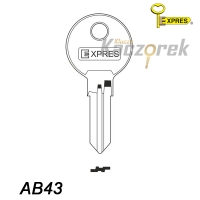 Expres 122 - klucz surowy mosiężny - AB43