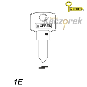 Expres 076 - klucz surowy mosiężny - 1E