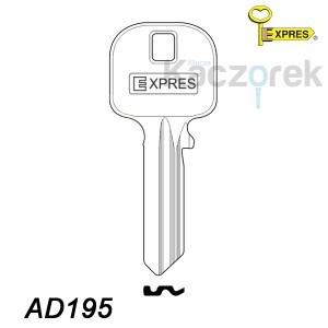 Expres 043 - klucz surowy mosiężny - AD195
