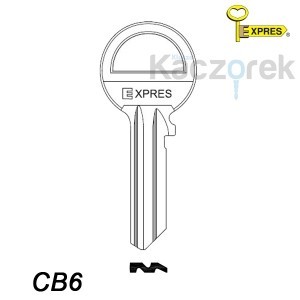 Expres 006 - klucz surowy mosiężny - CB6
