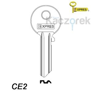 Expres 007 - klucz surowy mosiężny -  CE2