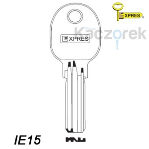 Expres 016 - klucz surowy mosiężny - IE15