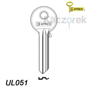 Expres 045 - klucz surowy mosiężny - UL051
