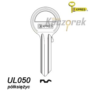 Expres 054 - klucz surowy mosiężny - UL050 półksiężyc