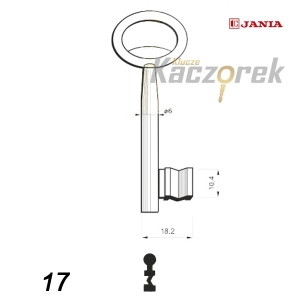 Numerowany Jania 017 - klucz surowy