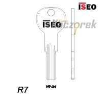 Mieszkaniowy 090 - klucz surowy mosiężny - Iseo R7