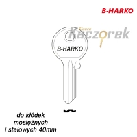 Mieszkaniowy 066 - klucz surowy mosiężny - B-Harko do kłódek 40mm