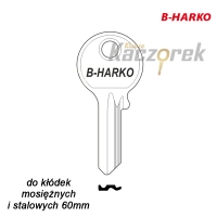 Mieszkaniowy 067 - klucz surowy mosiężny - B-Harko do kłódek 60mm