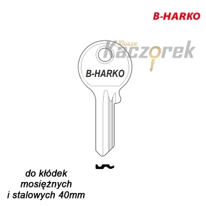 Mieszkaniowy 066 - klucz surowy mosiężny - B-Harko do kłódek 40mm