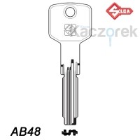 Silca 002 - klucz surowy mosiężny - AB48