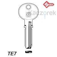 Silca 022 - klucz surowy mosiężny - TE7