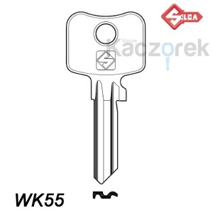 Silca 029 - klucz surowy - WK55