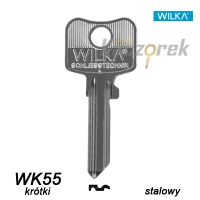 Wilka 007 - klucz surowy - WK55 krótki stalowy