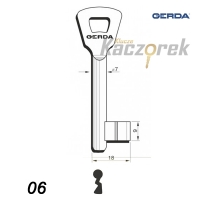 Numerowany Gerda 06 - klucz surowy