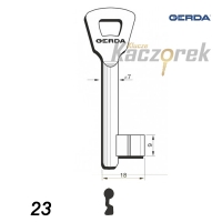 Numerowany Gerda 23 - klucz surowy