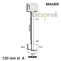 Zasuwowy 026 - Mauer 120 mm kl. A - klucz surowy