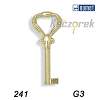 Meblowy 002 - 241 - G3 złoto - klucz surowy