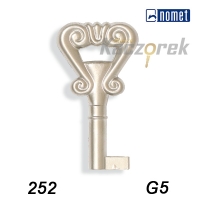 Meblowy 012 - 252 - G5 patyna krótki - klucz surowy