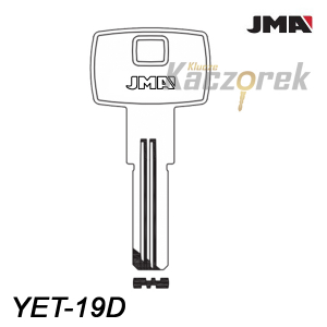 JMA 196 - klucz surowy mosiężny - YET-19D