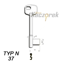 Numerowany ZNAL Częstochowa Typ N 37 - klucz surowy