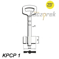 Zasuwowy 020 - klucz surowy - KPCP 1 - krótki