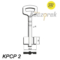Zasuwowy 021 - klucz surowy - KPCP 2 - krótki