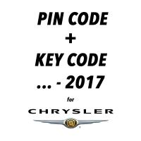 Kod pin i kod klucza do Chrysler do 2017 r.