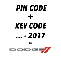 Kod pin i kod klucza do Dodge do 2017 r.